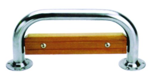 Lépcsőfok inox 316 fa betéttel EVA