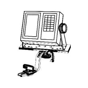   Tite Lok držák monitoru rybího pátrače s plochým klipem