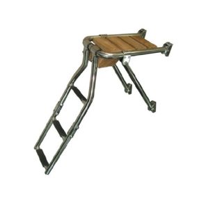 Lodní žebřík s edelsthal teak výstup 2 kroky