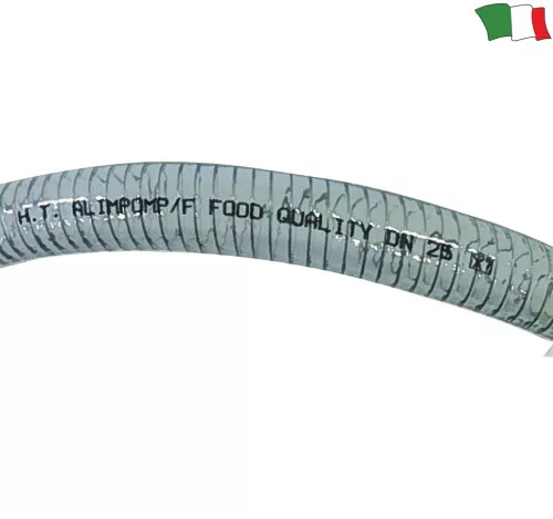 Vodovodní potrubí s PVC spirálou průhlednou 12 mm