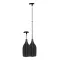 Mini teleskopické veslařské pádlo černé 50/120 cm SCR