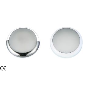   Kabinové světlo bílé 9 LED diod 180 stupňů ABS/nerezová ocel 42 mm