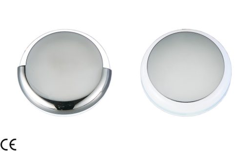 Kabinové světlo modré 9 LED diod 360 stupňů ABS/nerezová ocel 40 mm