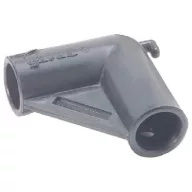 Konektor trubky bimini 90 stupňů plastový šedý 22 mm