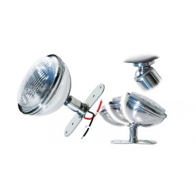 Světlomet s naklápěcí kovovou základnou