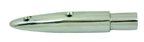 Korlátcsatlakozó végidom fekvő külső csavar 22 mm inox EVA