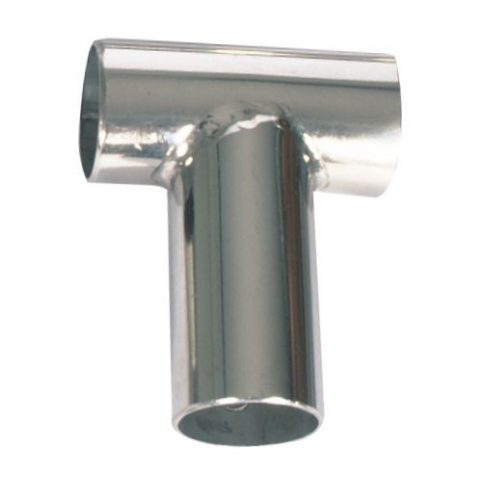 Korlátcsatlakozó T idom 90 fok 22 mm inox EVA