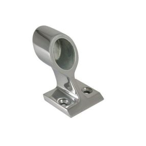 Korlátcsatlakozó vég idom 120 fok 22 mm inox EVA