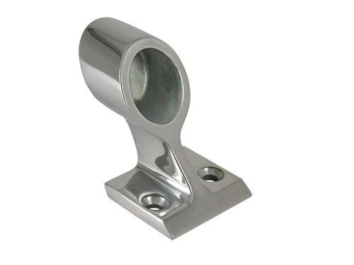 Korlátcsatlakozó vég idom 120 fok 25 mm inox EVA