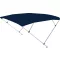 Bimini střecha dvojitý rám tmavě modrá 225x150-170x129 cm