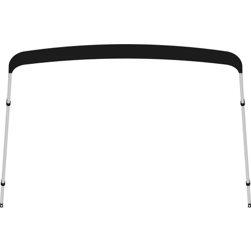 Bimini střecha dvojitý rám tmavě modrá 225x150-170x129 cm