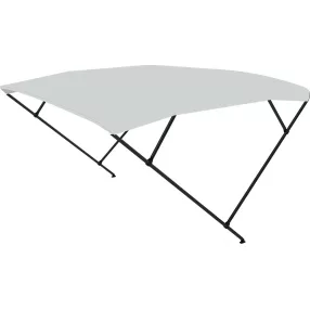   Bimini tető dupla keret vszürke fekete keret 225x150-170x129 cm EVA
