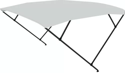 Bimini tető dupla keret vszürke fekete keret 225x150-170x129 cm EVA