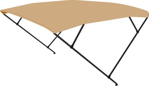 Bimini tető dupla keret bézs fekete cső 225x170-190x129 cm EVA