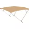 Bimini střecha béžová 225x170-190x129 cm EVA