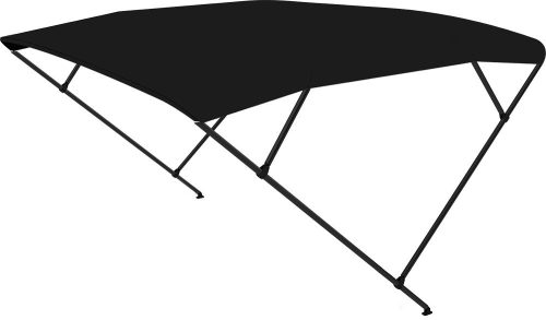 Bimini tető dupla keret fekete fekete cső 225x170-190x129 cm EVA