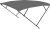 Bimini tető dupla keret sötétszürke fekete cső 225x170-190x129 cm EVA