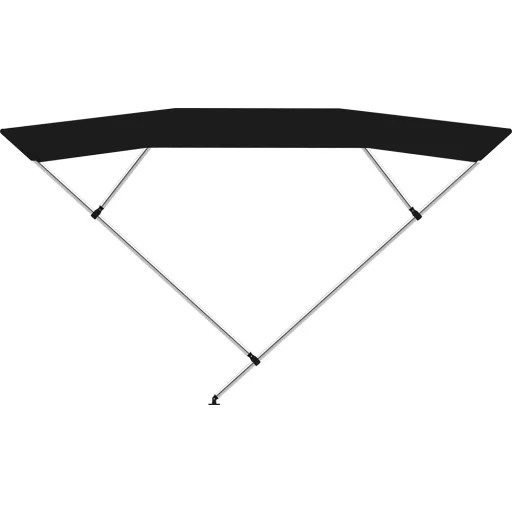 Bimini střecha dvojitý rám tmavě modrá 225x190-210x129 cm