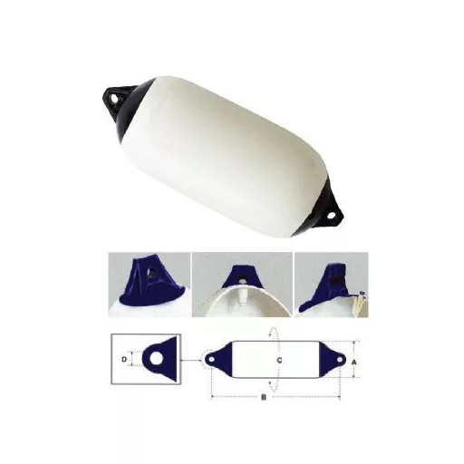 Fender 9 x 31 cm bílý s modrým koncem