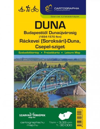 Kniha, Vodní mapa Dunaj Budapest-Dunaújváros (HUNGARY)