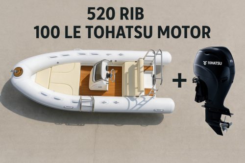 Dawn Marine RIB 520E Fehér/Világos szürke + Tohatsu MFS 100A ETL