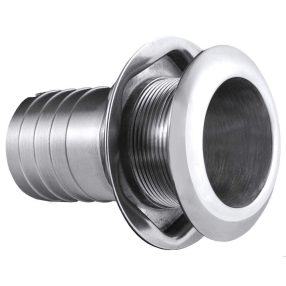 Kivezető cső testen át inox nagy átfolyású 25 mm EVA