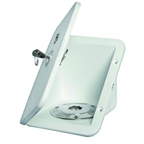 Üzemanyag betöltő rekesz műanyag 190 x 148 mm fehér EVA