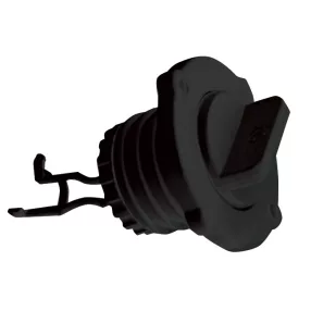 Fenékvíz leeresztő dugó házzal fekete  EVA