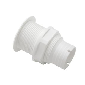 Vízkivezető egyenes menetes műanyag fehér 38 mm EVA