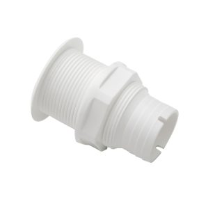   Vízkivezető sztenderd egyenes menetes műanyag fehér 38 mm EVA