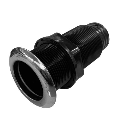 Vízkivezető egyenes menetes hosszú inox/műanyag 38 mm EVA