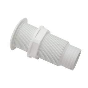   Vízkivezető egyenes menetes hosszú műanyag fehér 38 mm EVA