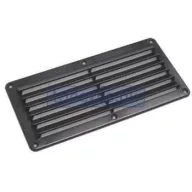 Plastový větrací panel 260 x 127 mm, černý