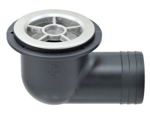 Lefolyó könyök inox/műanyag EVA