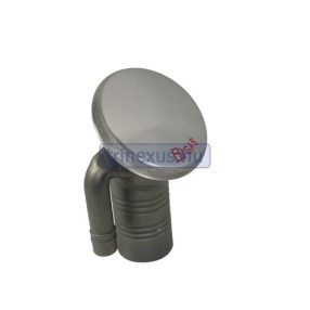 Plnicí hrdlo palivové nádrže, kovový kryt, šikmý, 50