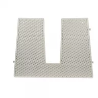 Antivibrační zrcadlo plastové šedé 430x324 mm 
