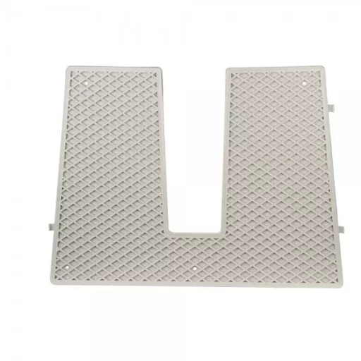 Antivibrační zrcadlo plastové šedé 430x324 mm 