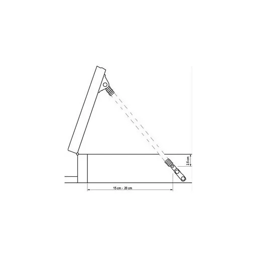 Stojan na poklopy z nerezové oceli 222 mm x 11 mm horizontálně