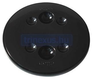 Víko úložného prostoru, kulaté, plastové 130 mm černé