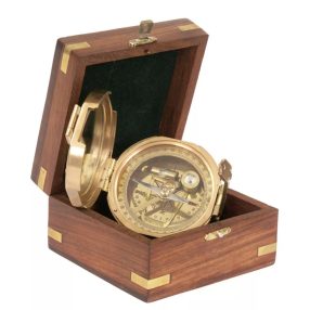 Kompas Brunton v dřevěné krabičce 7,5 cm VVL