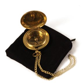 Zsebiránytű lánccal vászontokban 4,5cm VVL