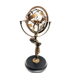 Armilláris gömb Atlasz tartóval 53cm VVL