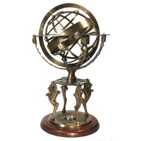 Armilláris gömb iránytűvel 45 cm VVL