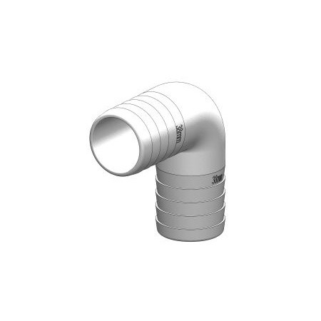 TD hadicová spojka 90° bílá 38mm SB-balená