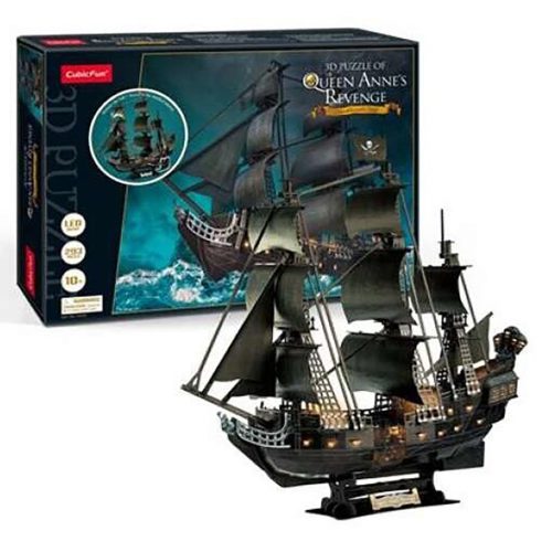Queen Anne's Revenge 3D puzzle LED világítással VVL