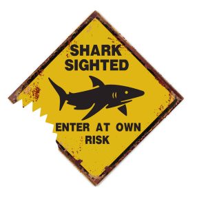 Cápás dekorációs tábla VVL