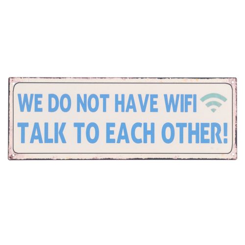 Fali tábla nincs wifi beszélgessenek VVL
