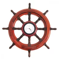Volant s hodinami, dřevo 40 cm 
