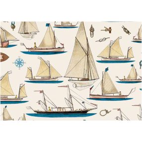Hajó mintás csomagolópapír VVL